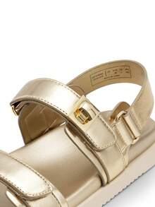 Women Flat Sandals Hook-And-Loop Fashion Summer Comfortable Outdoor Casual Sports Beach Sandals - Vàng - Xem 4