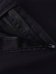 男童四件套西装套装幼儿燕尾服礼服结婚礼服背心裤子衬衫领带儿童黑色尺码 6-14 岁 - 黑色 - 查看 8