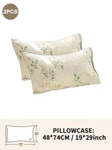 1pc/2pcs/4pcs Polyester Floral Pattern Pillow Cover Set (Pillow Inner Not Included), Soft & Comfortable, Suitable For All Seasons - Multicolor - View 19