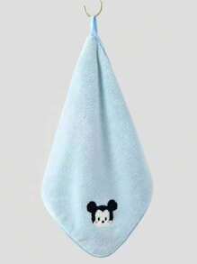 Disney 5pcs/1pc, Disney Cartoon Theme Square Towel Gift Box Set, Mickey Soft Coral Fleece Towel, Hand Wash, Highly Absorbent, Knitted Fabric, Suitable For Bathroom Home, Minnie Face Towel And Hand Towel, Suitable For Various Festivals, Birthday Gifts Back To School Dish Cloths Kitchen Towel