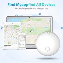 Minirastreador GPS compatible con Apple iOS, localizador AirTag, rastreador Bluetooth inteligente, conectado al sistema Apple Find My, seguimiento remoto preciso, usa batería CR2032 para larga espera (aprox. 6 meses), batería reemplazable, adecuado para rastrear personas e ítems importantes, accesorio localizador de automóvil, solo compatible con sistema iOS - Multicolor - Ver 6
