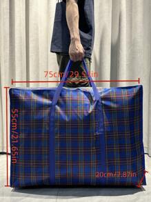 1PC Extra Large Storage Bag Tote Bag Hand Bag Large Capacity Clothes Storage Bag Non Woven Waterproof Travel College Carry Dormitory Essentials Moving Supplies