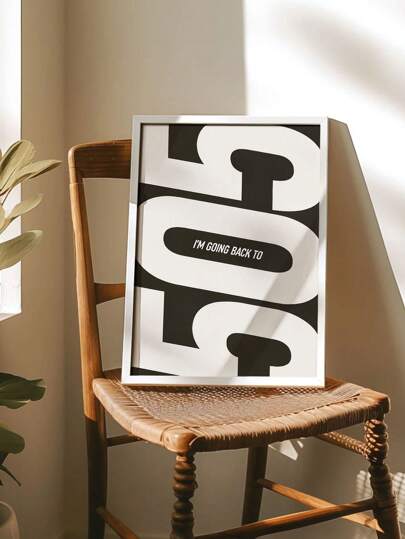 1pc "Back To 505" Canvas Poster, 505 Band's Favorite Nightmare Album Fashion Wall Decor, Black And White Poster Wall Art, Suitable For Dorm, Apartment, Bedroom, Living Room, Modern Home Decor, Frameless