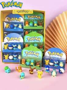 pokemon 4pcs Pokemon, Eraser Ornaments Set, Birthday Gift Toys, Handmade Set, Is An Ideal Gift For Enjoyment, Parties And Collectors, Suitable For Birthday Party Decoration. Features: Can Be Used As An Ideal Gift Cartoon, A Must-Have In Summer, Suitable For Summer Parties, Birthday Parties, Christmas, Halloween, Thanksgiving Parties To Give Or Use