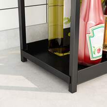 1/2pcs Metal Vanity Makeup Storage Shelf, Cosmetics Storage Rack, Double Layer Shower Gel Skin Care Storage Organizer, Bathroom Countertop Standing Shelf, Household Storage And Organization For Kitchen, Bedroom, Bathroom, Office, Desk Utility Racks - Multicolor - View 3