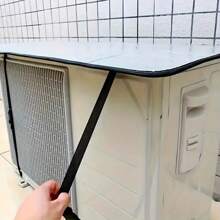 Durable Flame-Retardant Air Conditioner Cover With Fixed Buckle - Heavy-Duty Sun And Rain Protection, Reinforced Edge Design, Convenient Zipper For Outdoor HVAC Equipment Maintenance, Outdoor Air Conditioner Protective Cover | Reinforced Edge Design | Rain And Wind Protection Coverage