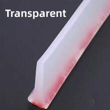 多功能固体浴室挡水条剂，无需钻孔，无味，可弯曲不变形，配有背胶，适用于厨房台面、洗脸盆、浴室隔断、淋浴房、家用厨房用品及浴室配件，挡水条家居浴室装饰秋季装饰返校 - 彩色 - 查看 15