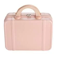 Living And Home Hard Shell Makeup Case - Compact Cosmetic Organizer (31x15.4x30.8cm) In White/Pink - Pink - View 1