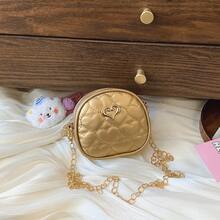 刺绣女童单肩链条包，斜挎小包，PU皮零钱包 - A - 查看 13