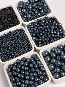 Chispas negras para decorar pasteles, perlas redondas, chispas para helados, magdalenas, hornear, decoración de pasteles, adecuadas para bodas, fiestas de cumpleaños, fiestas de Navidad y decoración de postres