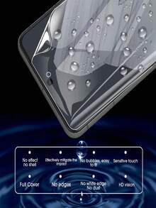 4 件屏幕保护膜适用于 Pixel 9 Pro XL 8 7 Pro 6 5 5a 6a 7a 8a，柔性 TPU 水凝胶膜，全边缘覆盖保护防刮，灵敏触摸和指纹解锁生日、家人、朋友的礼物手机屏幕保护膜、手机配件 - 無色 - 查看 9