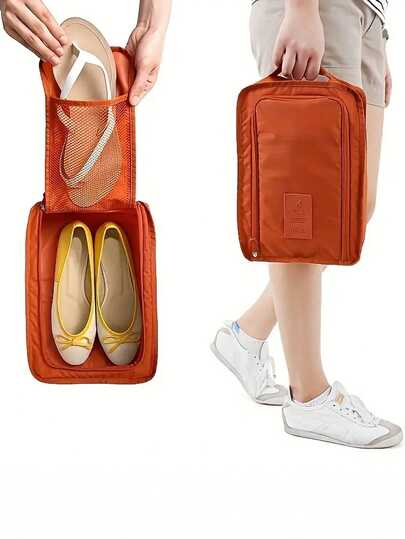 Kleine faltbare, wasserdichte Schuhbeutel zum Reisen - Doppelschicht Schuhbeutel Reise Aufbewahrungstasche Geschäftsreise Reiseartikel