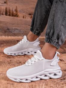 Zapatos deportivos casuales para hombres, con parte superior de malla y suela suave de EVA, ligeros y transpirables, adecuados para deportes, correr, caminar casual, gimnasio