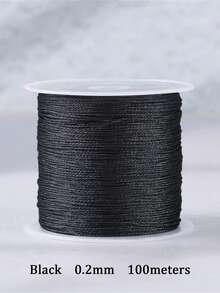 1 件 0.2-1 毫米金/银线花边绳手链项链编织绳适用于 DIY 流苏串珠香巴拉串珠宝制作配件 - 彩色 - 查看 34