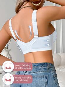 Peach Girl White Lace Sexy Women's Underwear, With Underwire, Supportive & Comfortable Bra - White - View 5