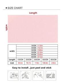 1 卷 PVC DIY 珠光膜防水墙纸房间自粘黑白衣柜厨房高光泽粘贴家具墙贴防水墙纸，用于客厅装饰、宿舍装饰、返校用品、万圣节装饰、贴纸、墙贴花、用于家庭装饰的乙烯基贴花、春季装饰物品刷新您的家、拉玛装饰贴纸厨房装饰 - 淺粉色 - 查看 6