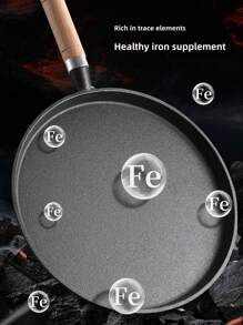 1 Stück 7,87/10,23 Zoll Gusseisenpfanne mit Holzgriff, Tortillapfanne, Gusseisenpfanne. Sie hat eine antihaftbeschichtete Oberfläche und eignet sich für die Zubereitung von Omeletts, Steaks, Frikadellen, Speck und Pfannkuchen. Dies ist ein vielseitiges Kochwerkzeug für die Zubereitung von Frühstück und Pfannkuchen.