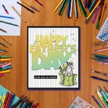 1 Pc Father's Day Metal Cutting Die For DIY Greeting Card Decoration Or Booklet Making, Scrapbooking Album Template Cutting Die For Crafts And Art Lovers