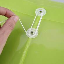 3pcs Vertical Rope Closure Document Folders, A4 Size Office Contract/Resume Storage Bags, Student Test Paper Organizer - Multicolor - View 3