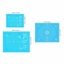 1pc Dough Pad - Non-Stick, Durable, Easy To Clean - Bluepurplepink Options, Easy To Clean, Suitable For Cookies, Dough, Cake Baking, Essential Baking Tool For Chinese Cakes, Perfect For Halloween, Christmas, Easter, Thanksgiving