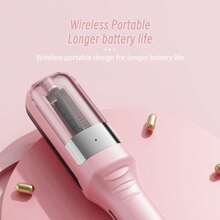 Straightening Comb To Make Hair Soft, Clean, And Neat, With Straight Hair Split And Shaved Hair Clipper, Hair Fork Trimmer, Charging Portable, Automatic Hair Trimming And Hairdressing Tool, Electric Hair Trimmer, Straightening Hair Straightening Rod 500mAh