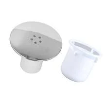 Shower Drain Cover Tray Waste Trap Plug Hole Cover Replacement Chromate Treatment Fast Flow Back To School - As Shown - View 6