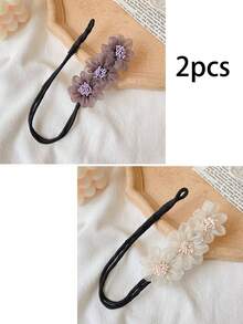 1 件超级仙女欧根纱花朵发圈发髻制作器、松垮凌乱发髻卷发器发型设计工具、仿珍珠发饰、女士配饰、发饰、女士发饰、发饰、美发工具、卷发配饰、秋季、旅行、美发工具、女士配饰、发饰、秋季、头发、发饰、旅行、发饰、女士配饰、女士发饰、美发工具、发饰、发饰、美容配饰 - 杏色 - 查看 15