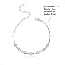 925 Silver Plated Semi-Jewelry Kit With Necklace, Earring And Heart Bracelet – Ideal Gift For Mother's Day - 水晶 - 查看 6