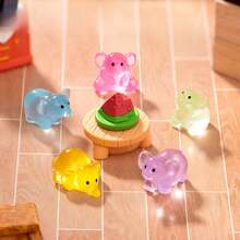 50 件迷你树脂动物模型小型微型树脂大象雕像小微型大象用于景观水族馆装饰家居装饰（颜色随机）树脂动物、迷你树脂动物、迷你动物、树脂动物、迷你树脂动物、大象玩具、树脂章鱼、树脂动物>Abs、微型物品、树脂动物、迷你树脂动物、迷你动物 - 彩色 - 查看 3