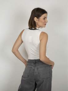 SUETER JERSEY  SIN MANGA      Casual        COCKTAIL COLLECTION - Blanco - Ver 3