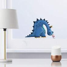 卡通恐龙乙烯基窗贴，创意设计窗贴，适用于窗户、汽车、卡车、摩托车、玻璃、墙壁，自粘耐用，易撕易贴，可移除
