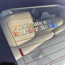 Tailgate Me Harder Daddy Car Decal - Funny Inappropriate Bumper Sticker - Unhinged Driving Sticker, Inappropriate, Waterproof, Petty - one-size - View 5