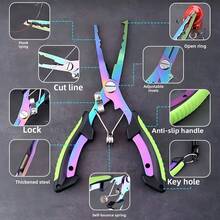 NYAYEO Premium Fishing Pliers & Gripper Set - Durable Stainless Steel Hook Remover & Line Cutter With Razor-Sharp Edge - The Ultimate All-In-One Fishing Tool Kit - Multicolor - View 5