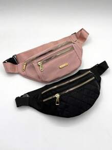 2pcs Women Fashionable Waist Bag, New Stylish Versatile Multifunctional Waist Belt Crossbody Bag