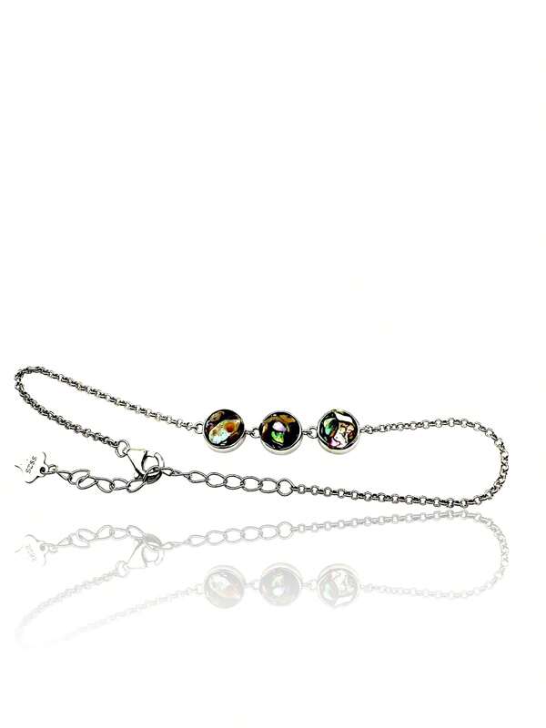 Abalone And Sterling Silver Bracelet
