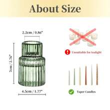 Candle Holder Glass Candlestick Holders, Taper Candle Holders Bulk For Table Centerpiece, Glass Candle Holder Candle Stick Holder Decor For Wedding Party Bridal Showers