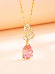 1pc Luxury Niche Design Waist Pendant Necklace, Adjustable Clavicle Chain For Women, Multiple Styles Available