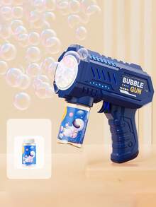 1套29孔泡泡枪电动自动吹泡泡机儿童便携式户外婚礼派对玩具儿童生日礼物礼品（不含泡泡液和电池）电动吹泡泡机，儿童自动吹泡泡机，儿童吹泡泡机户外玩具适合儿童生日礼物万圣节礼物（部分配件颜色随机）