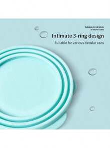 Portable Silicone Dog Cat Canned Lid 2-In-1Food Sealer Spoon Pet Food Cover Storage Fresh-Keeping Lids Bowl Dog Accessories