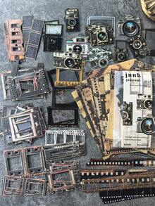 90-Count Mixed Material Decorative Papers, Vintage Hollow Camera DIY Scrapbooking Supplies,School Supplies,Back To School - one-size - View 9