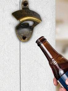 1/6/10pcs Costomized Wall Mounted Bottle Opener - Engraved Bottle Opener, Groomsmen Gift, Bachelor Party Favor Gift, Man Cave, Home Bar Mount, The Best Choice For A Father's Day Gift.