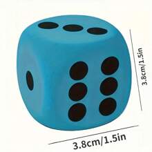 Large Soft Foam Dice Set - Great For Learning And Play - 6-Sided Cubes Suitable For Party Games, Creative Activities, Home Decor - Ideal For Birthday, Christmas, Halloween And More