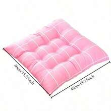 1 Stück Polyester Stuhlkissen, Stoff, geeignet für Garten, Esszimmer und Bürostühle, waschbares quadratisches Sitzkissen mit Bändern Sitzkissen Stuhlkissen Kissen für Gaming Stuhl