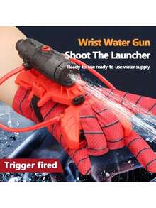 1 Set Spider Wrist Water Gun Launcher, Spider Web Shooting Toy Water Gun Wrist Launcher With Gloves, Hero Wrist Water Spray Shooter Kit, Water Pistol, Spider Shooting Game Roleplay, For Adults, Men Gift - Multicolor - View 6