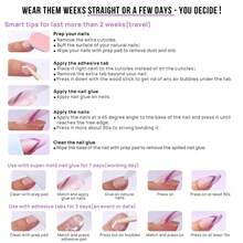 Press On Nails Almond - Short Nude Natural Nails Press-Ons, Glue On Nails For Wedding Birthday Gift, Supremely Fit & Glossy Stick On Nails In 15 Sizes - 30 Nail Kit, Nudies - Nudies - 查看 6