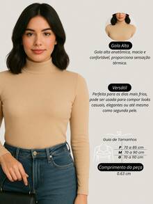 Cacharrel Women's Blouse Long Sleeve Ribbed Collar Cotton Simple Casual Night Home Daily Street Autumn Winter - 米色 - 查看 2