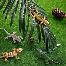 1/2/5/8/24 件彩色塑料蜥蜴玩具可动人偶爬行动物玩具蜥蜴逼真礼品、不给糖就捣蛋玩具、生日礼物，款式和颜色随机 - 彩色 - 查看 4