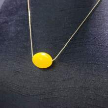 Zhenwei xina Beach Getaway Essential: Natural 'Energy Stone' Layered Necklace Brass Chain Six Color Fashion Jewelry Women For Your Summer Mother's Day Gifts Women