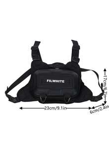 Mochila tipo chaleco, bolso de pecho. Regalo de pareja para el Día del Padre, dormitorio universitario, bolso cruzado versátil para estudiantes, regalo de Halloween, riñonera para hombres, bolso tipo chaleco urbano, regalo multifuncional de ocio al aire libre casual para papá, novio, de Peach Tree - Multicolor - Ver 3