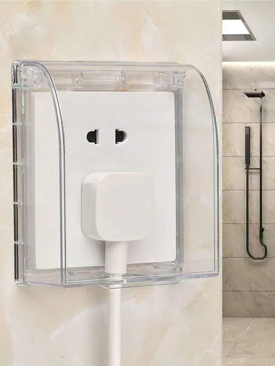 1 pieza Cubierta moderna para tomacorriente, multicolor, plástico resistente, a prueba de agua para protección de tomacorriente de baño/inodoro